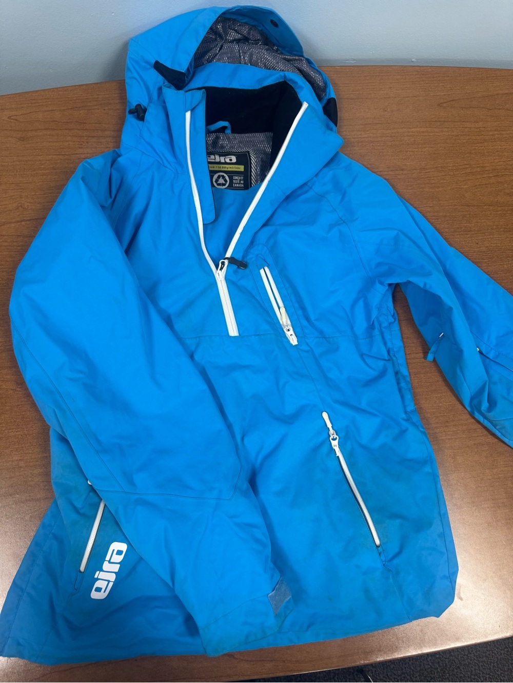 Eira ski jacket ' Bright Blue ski Jacket with Hood